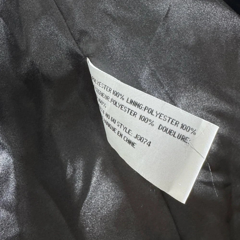 Black Y2K Faux Fur Jacket by Tulle